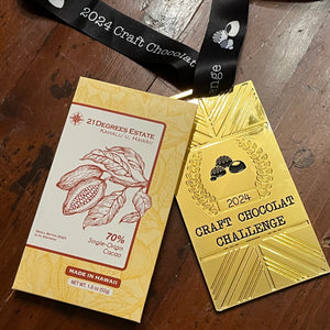 **2024 Craft Chocolat Challenge Winner! 2023 Special Edition Seasonal Blend 70% Dark Chocolate